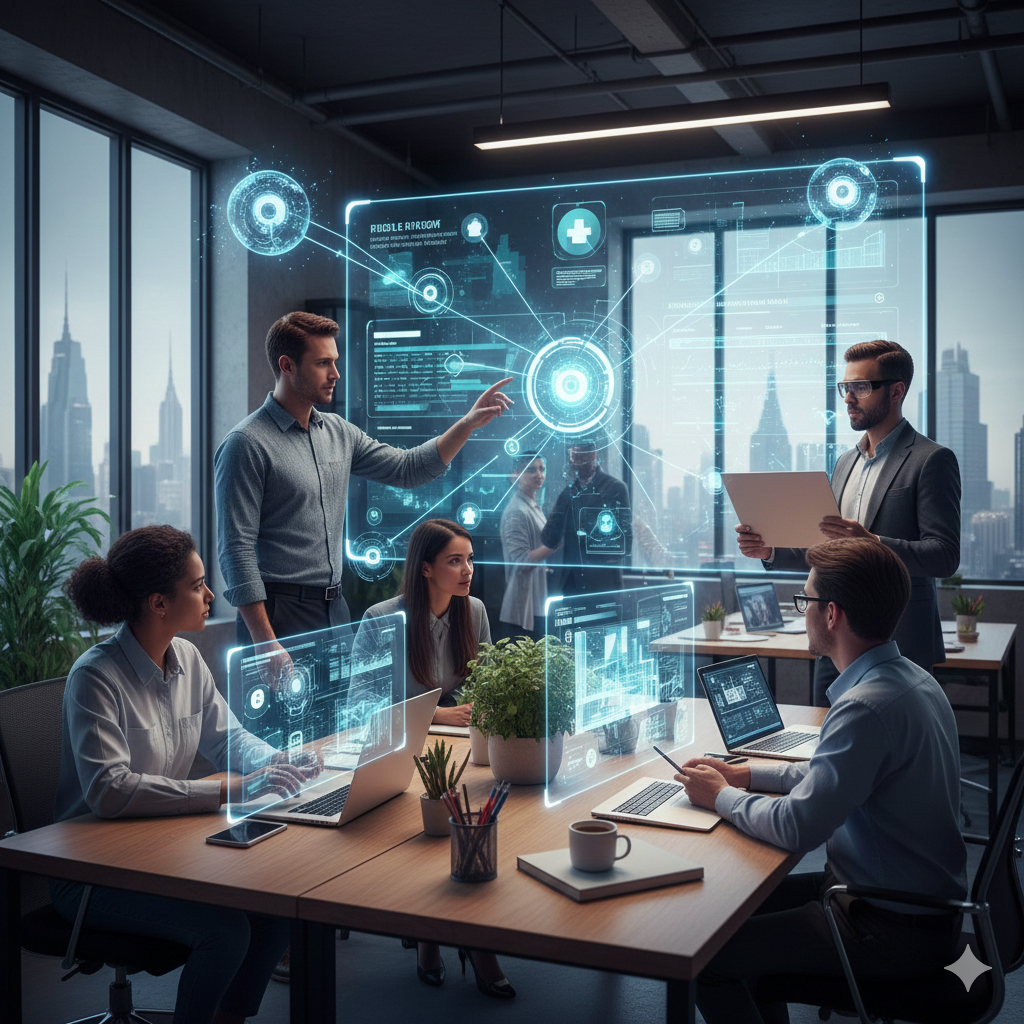 Developers collaborating